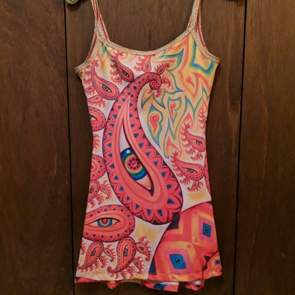 Psychedelic mini dress